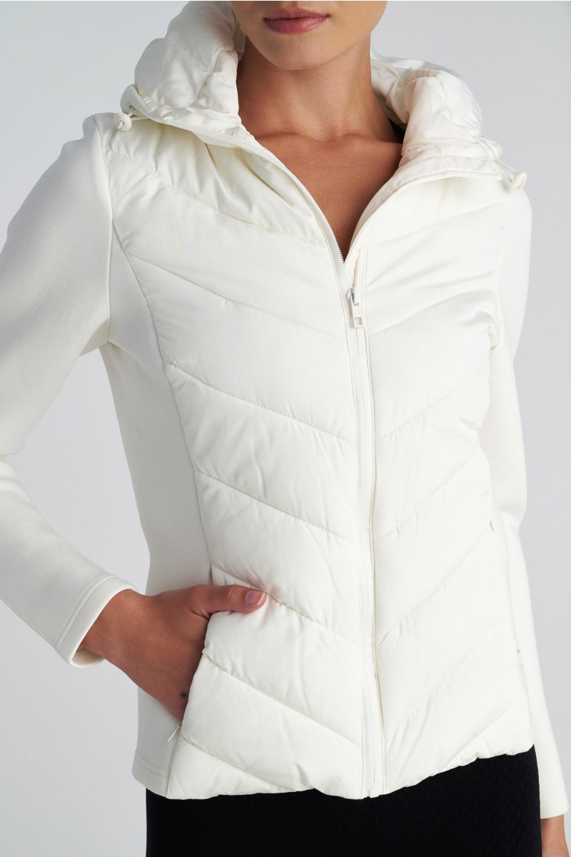 QUILTED PUFFER FITTED JACKET WITH SCUBA-EFFECT SLEEVES-25833026-103