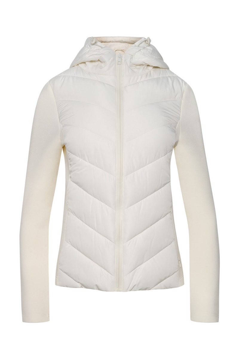 QUILTED PUFFER FITTED JACKET WITH SCUBA-EFFECT SLEEVES-25833026-103