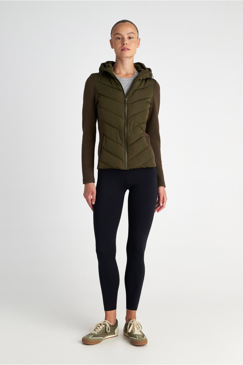 QUILTED PUFFER FITTED JACKET WITH SCUBA-EFFECT SLEEVES-25833027-521