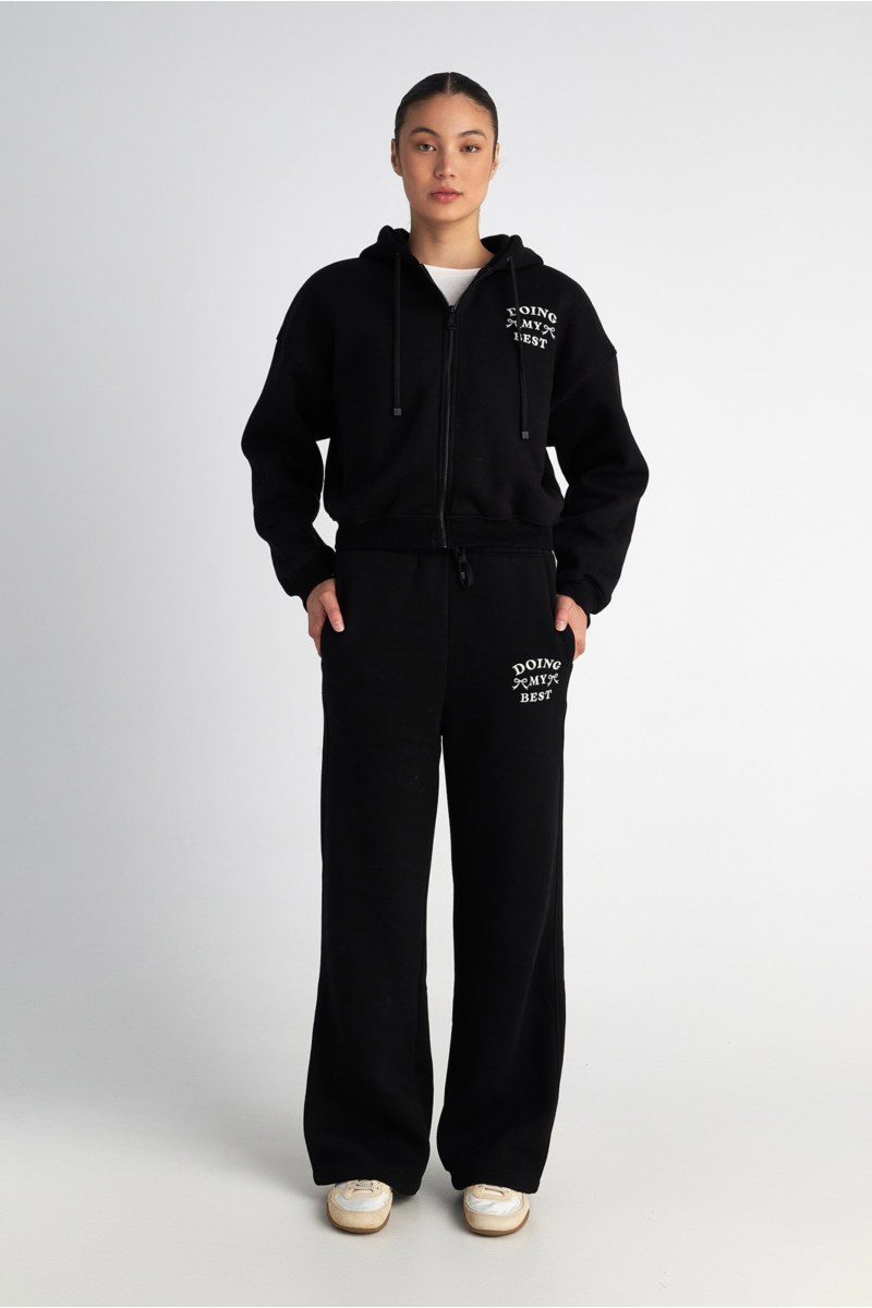 BASIC COTTON HOODED JACKET WITH INNER SOFT FLEECE FABRIC-25833039-110