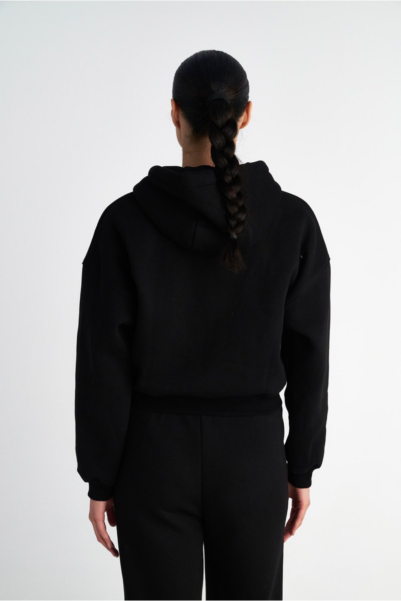 BASIC COTTON HOODED JACKET WITH INNER SOFT FLEECE FABRIC-25833039-110