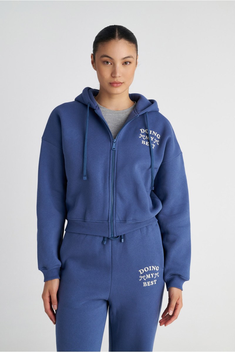 BASIC COTTON HOODED JACKET WITH INNER SOFT FLEECE FABRIC-25833039-427