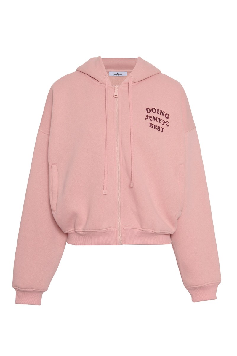 BASIC COTTON HOODED JACKET WITH INNER SOFT FLEECE FABRIC-25833039-719