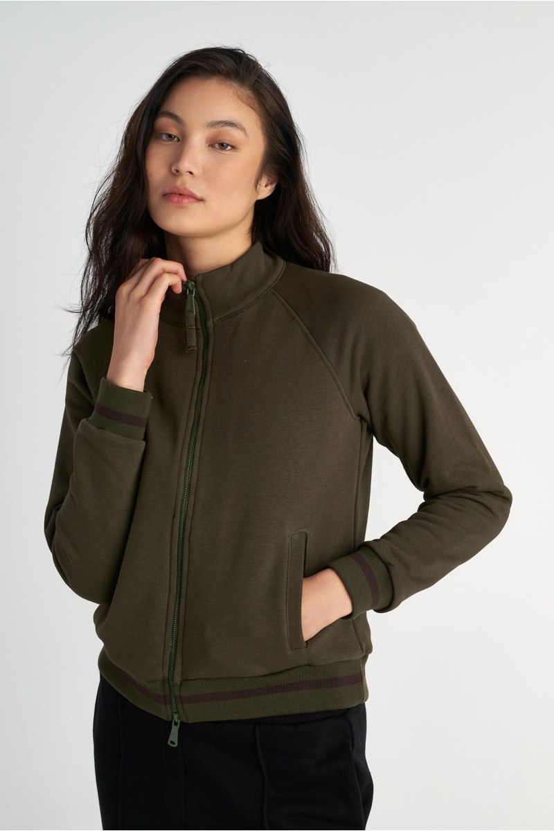 COLLAR ZIPPED COTTON JACKET-25833077-521