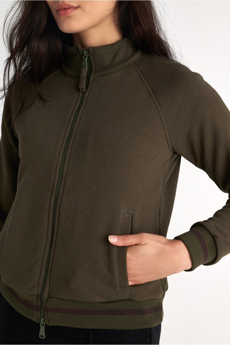 COLLAR ZIPPED COTTON JACKET-25833077-521