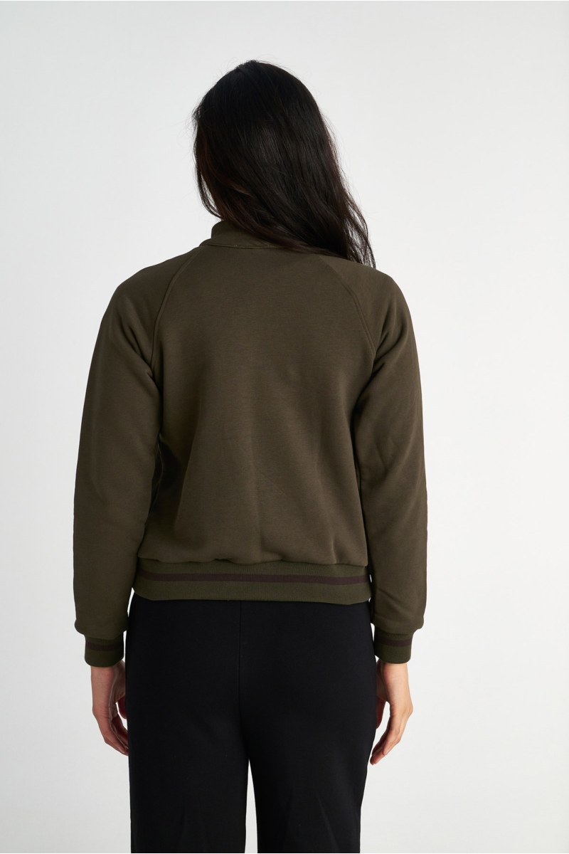 COLLAR ZIPPED COTTON JACKET-25833077-521