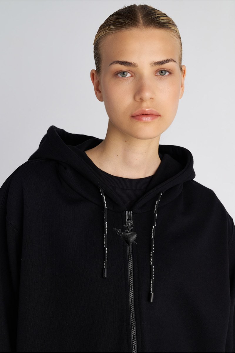 OVERSIZED HOODIE COTTON JACKET-25833080-110