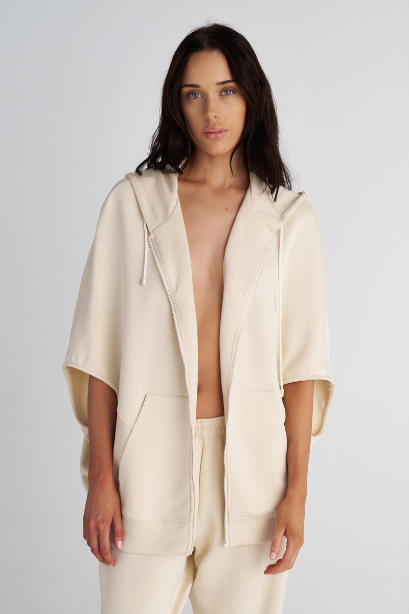 SOFT LIGHT TOUCH OVERSIZED JACKET WITH 3/4-LENGTH SLEEVES-25833095-103