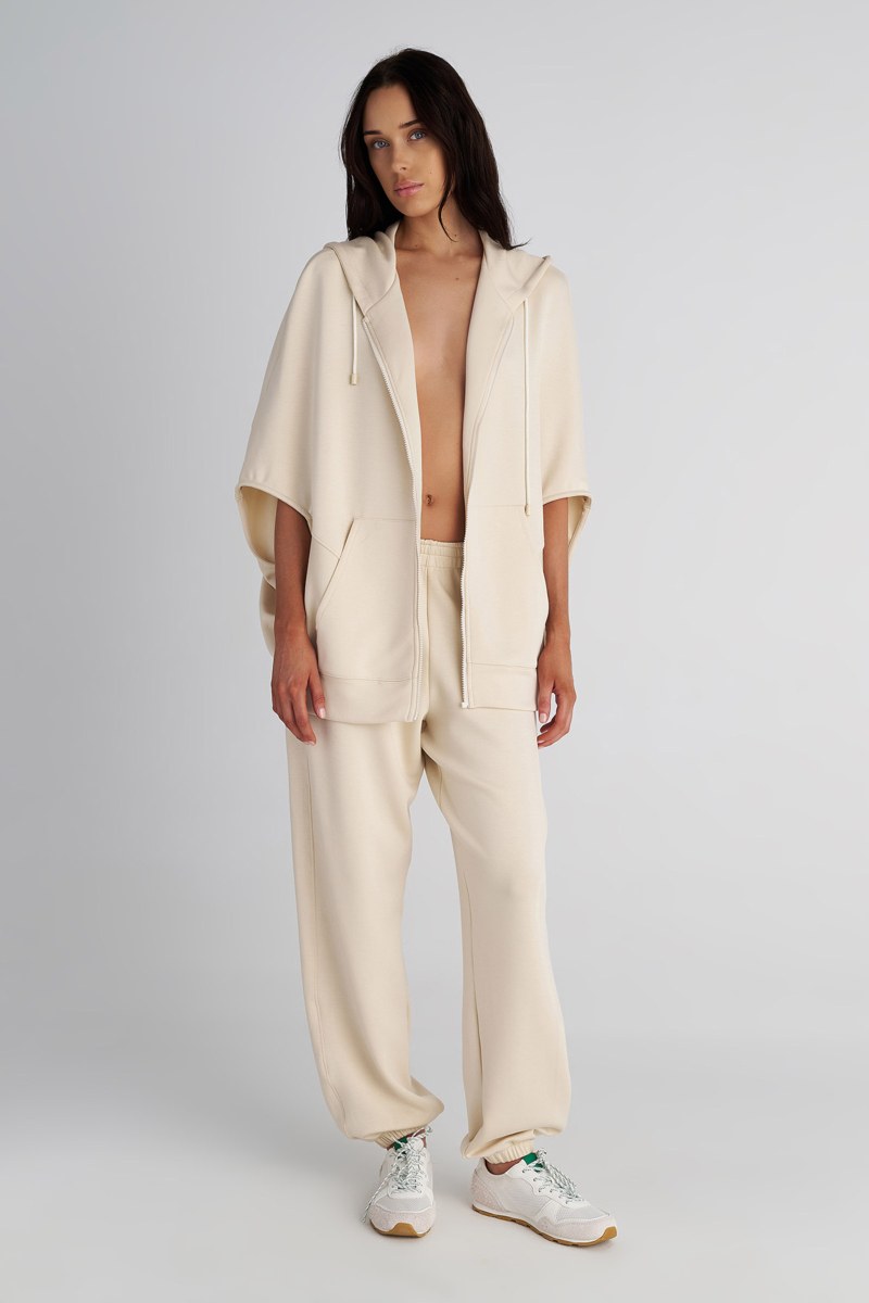 SOFT LIGHT TOUCH OVERSIZED JACKET WITH 3/4-LENGTH SLEEVES-25833095-103