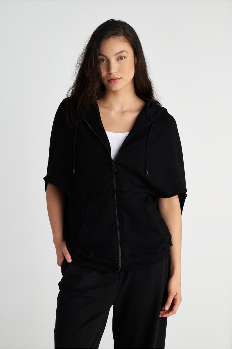 SOFT LIGHT TOUCH OVERSIZED JACKET WITH 3/4-LENGTH SLEEVES-25833095-110