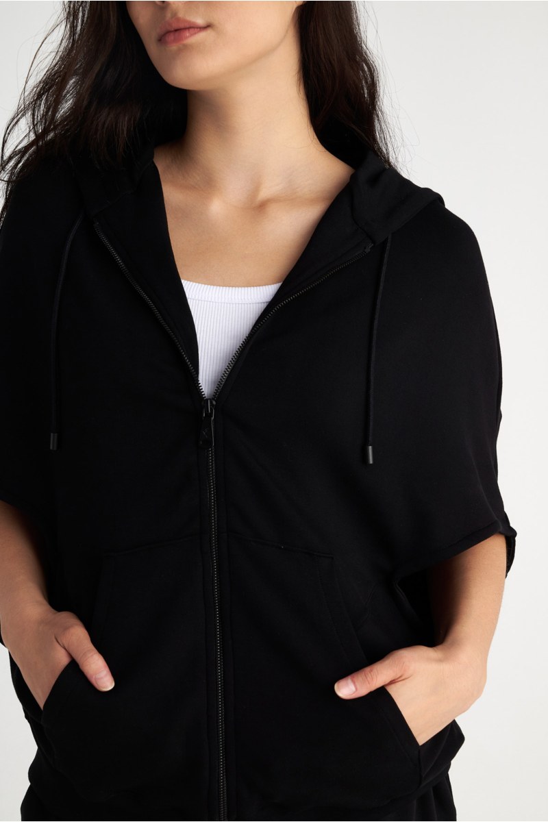 SOFT LIGHT TOUCH OVERSIZED JACKET WITH 3/4-LENGTH SLEEVES-25833095-110