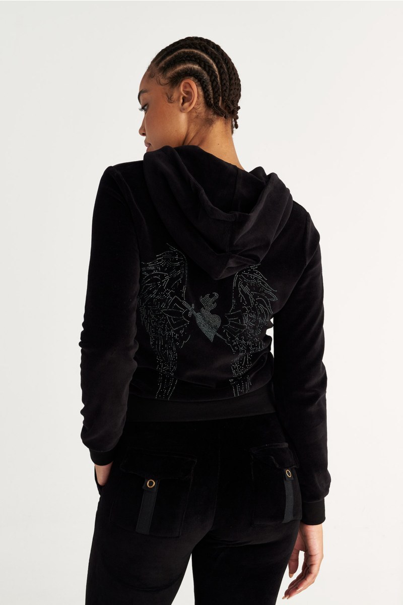 STRASS EMBELLISHED VELOUR JACKET-25833108-110