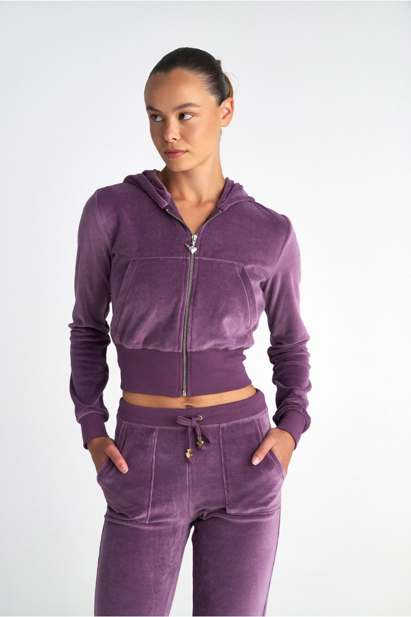 STRASS EMBELLISHED CROPPED VELOUR JACKET-25833110-947