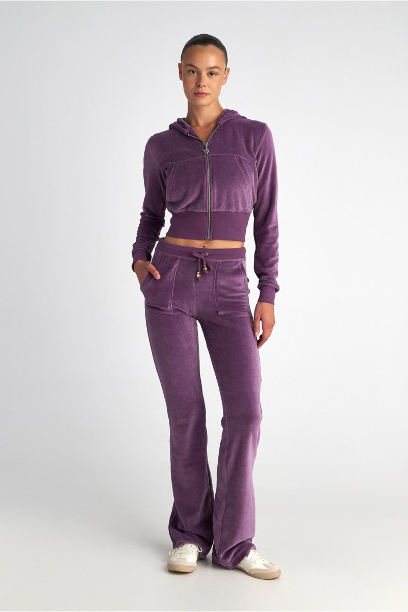 STRASS EMBELLISHED CROPPED VELOUR JACKET-25833110-947