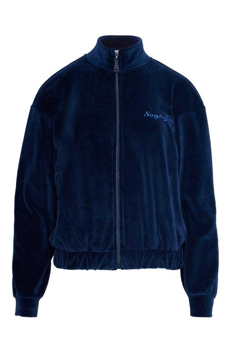 MONOCHROME VELOUR JACKET WITH COLLAR-25833123-852