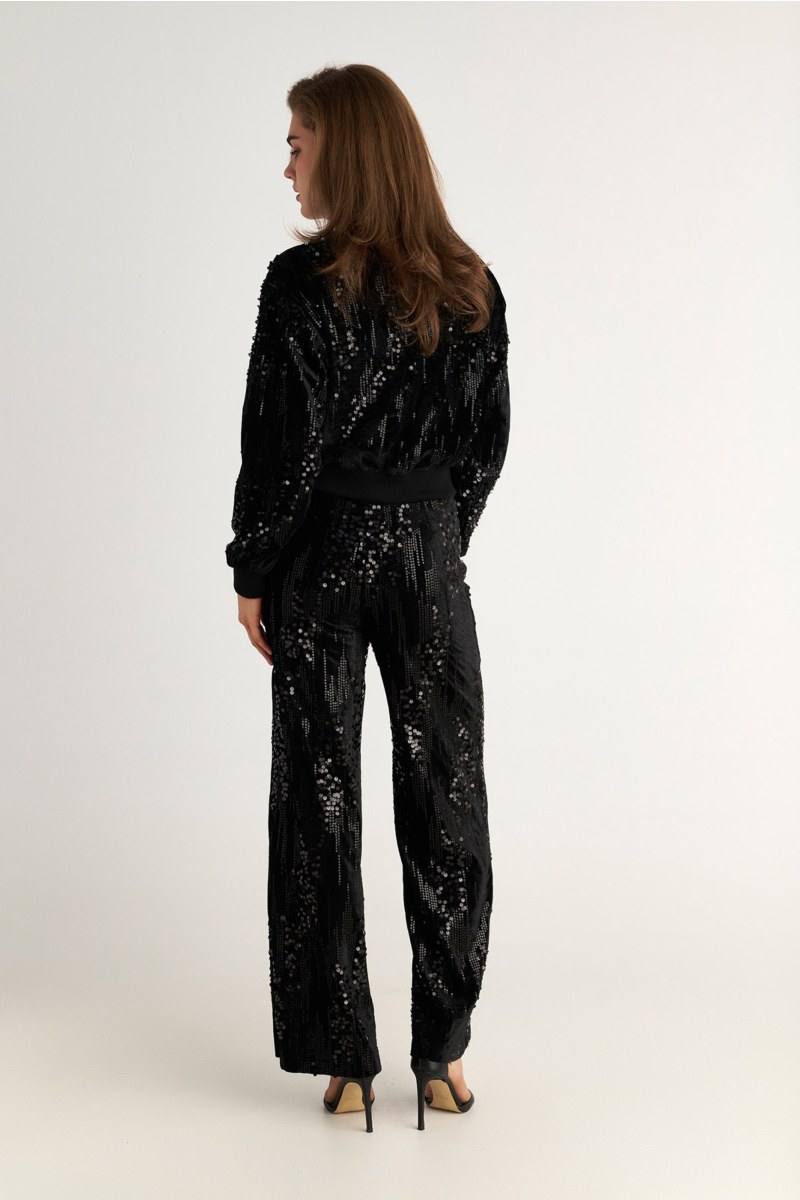 SEQUIN LONG SLEEVED JACKET-25833143-110
