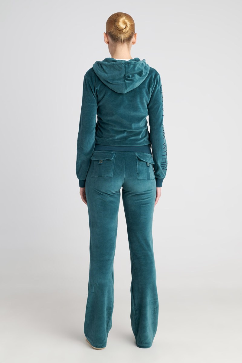 VELOUR JACKET WITH STRASS EMBELLISHMENT AT SLEEVES-25833179-404