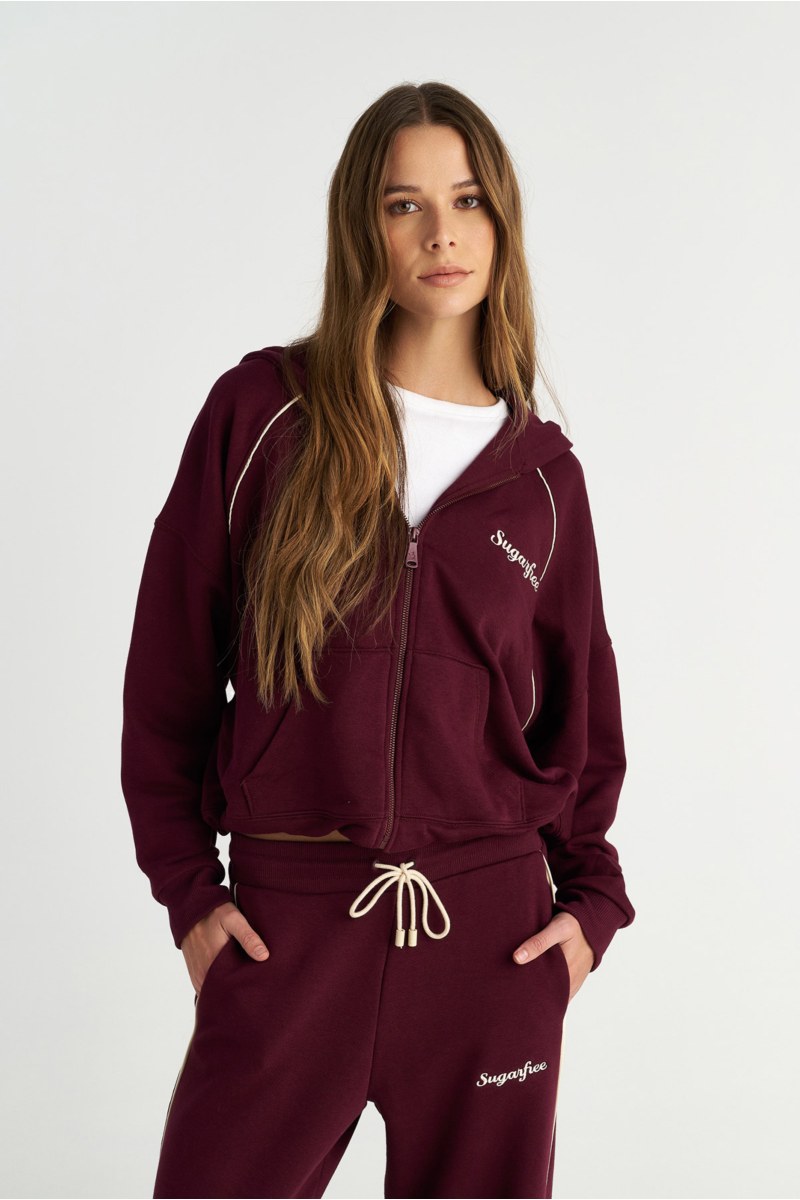 CONTRAST PIPING COTTON JACKET-25833190-633