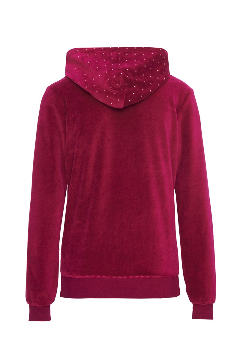 VELOUR JACKET WITH STRASS ON THE HOOD-25833210-633