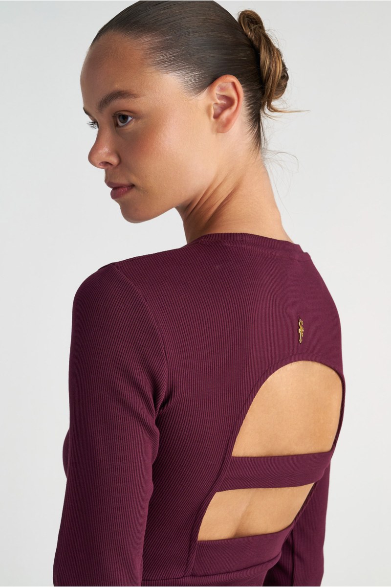 RIBBED MINI DRESS WITH OPEN BACK-25834046-855