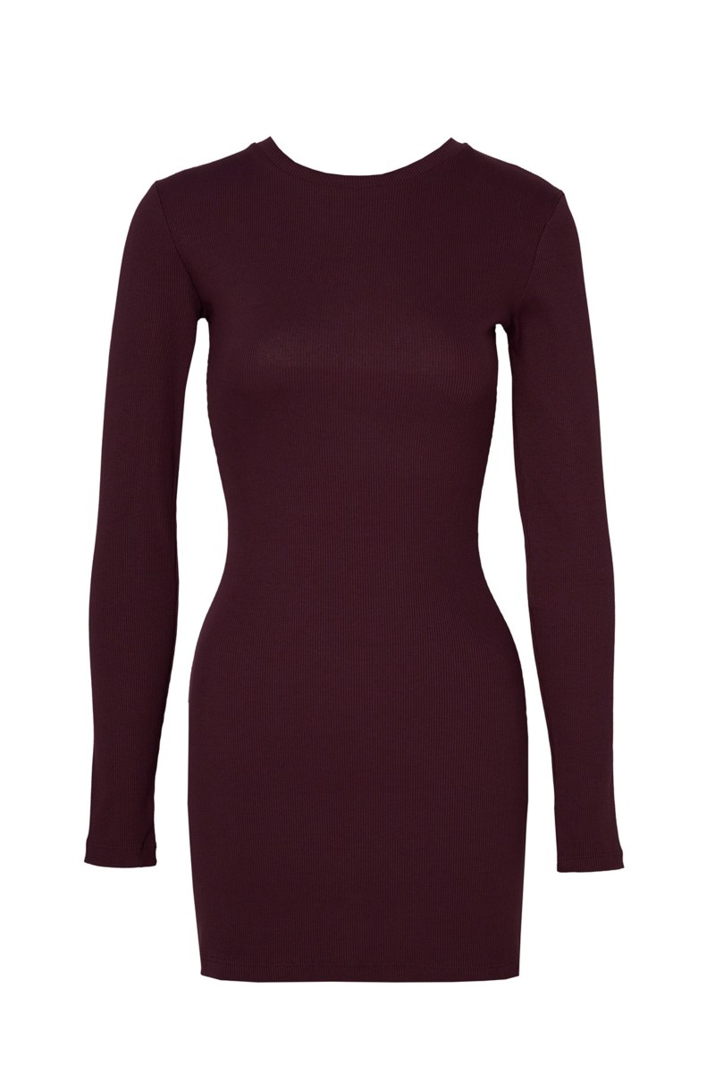 RIBBED MINI DRESS WITH OPEN BACK-25834046-855