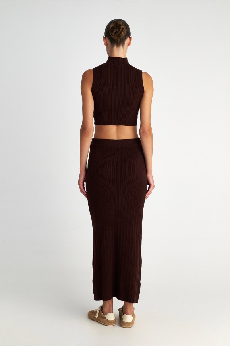 KNITTED LONG SKIRT-25834065-332