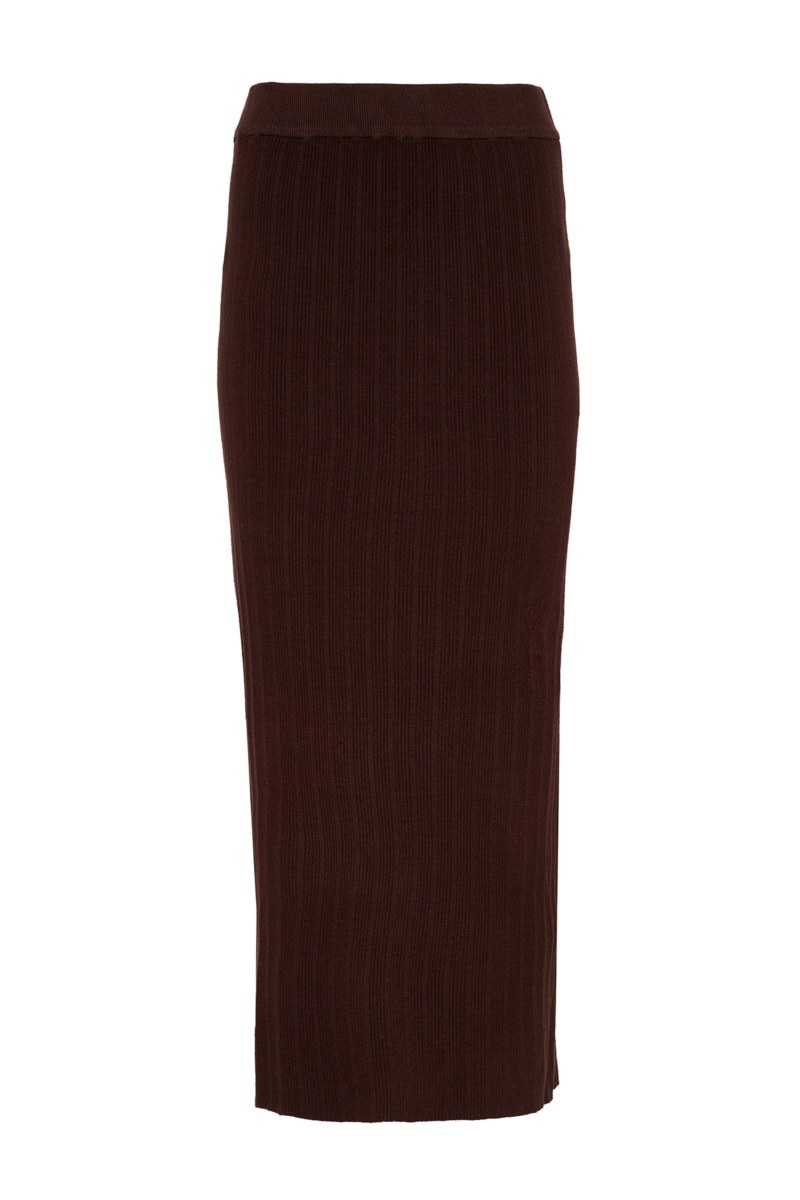 KNITTED LONG SKIRT-25834065-332