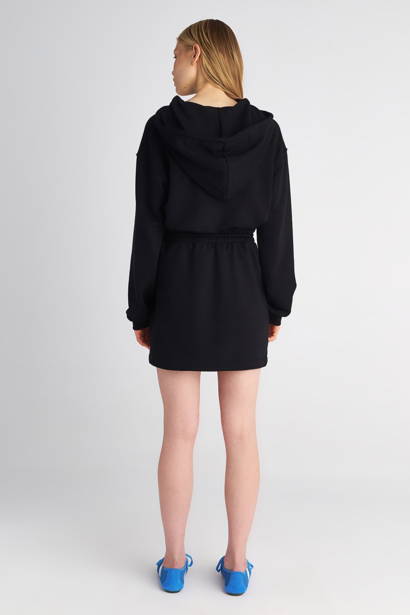 MONOCHROME COTTON MINI SKIRT-25834076-110