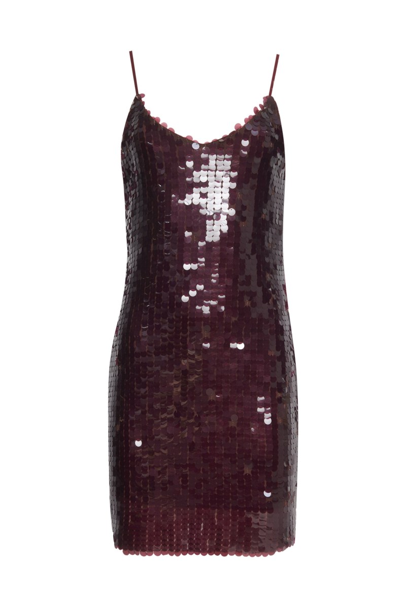 SEQUIN MINI DRESS WITH THIN STRAPS-25834142-635