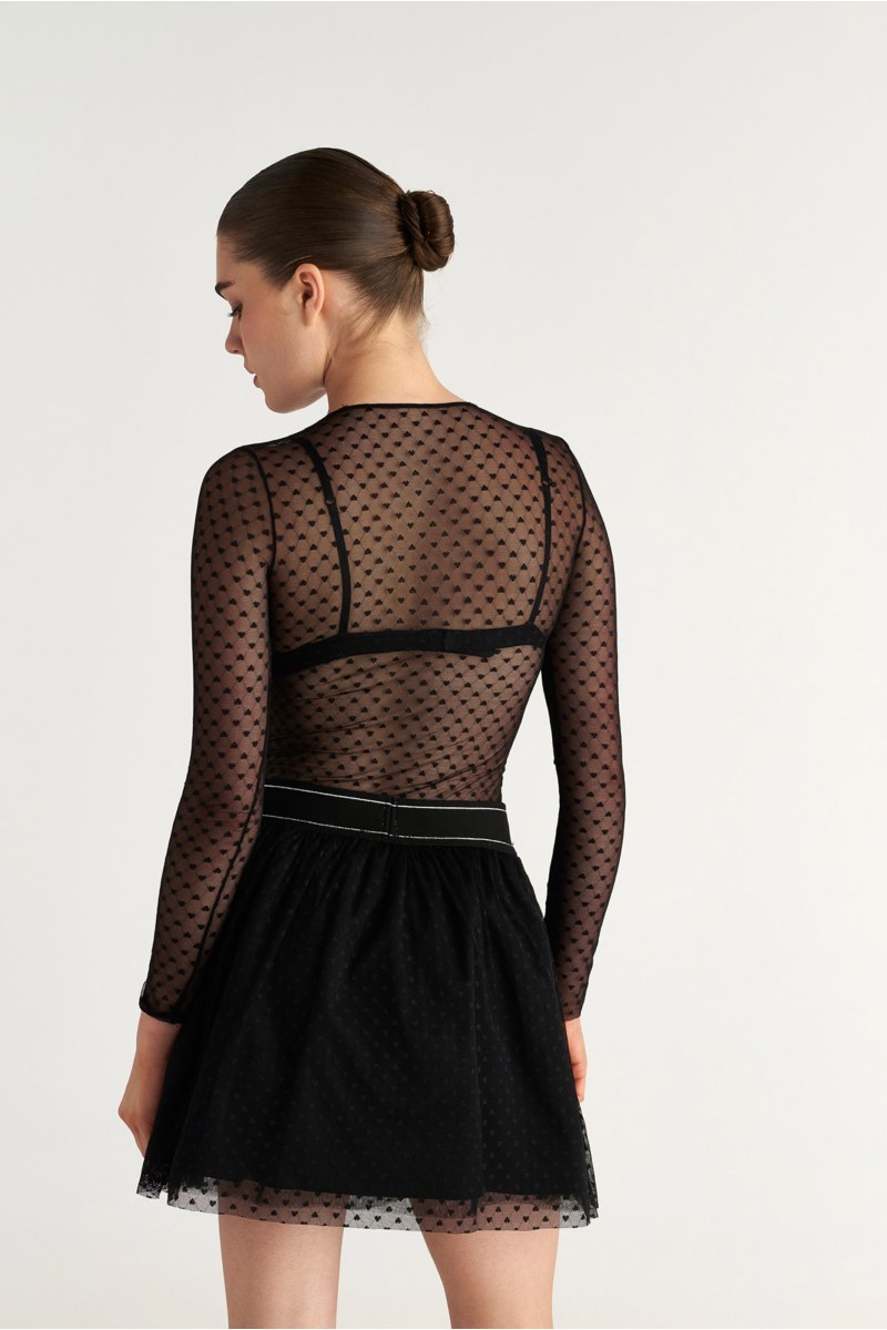 PATTERNED MINI TULLE SKIRT-25834153-110