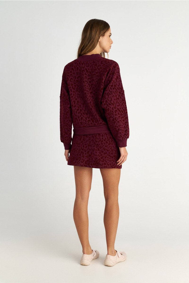 LEOPARD PRINTED COTTON MINI SKIRT-25834205-633