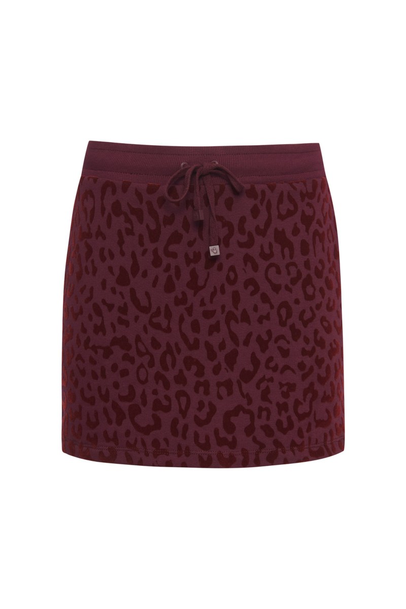 LEOPARD PRINTED COTTON MINI SKIRT-25834205-633