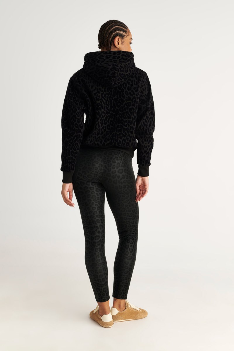 FAUX LEATHER HIGH-WAISTED LEGGINGS WITH LEOPARD PRINT-25835093-110