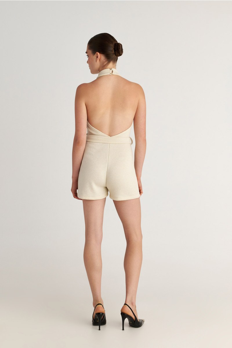 BELTED SHORT JUMPSUIT-25836215-306