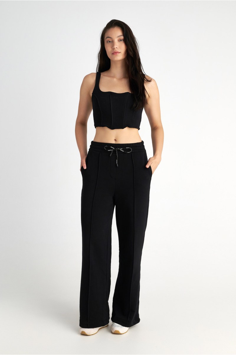CORSET-INSPIRED COTTON CROPPED TOP-25838072-110