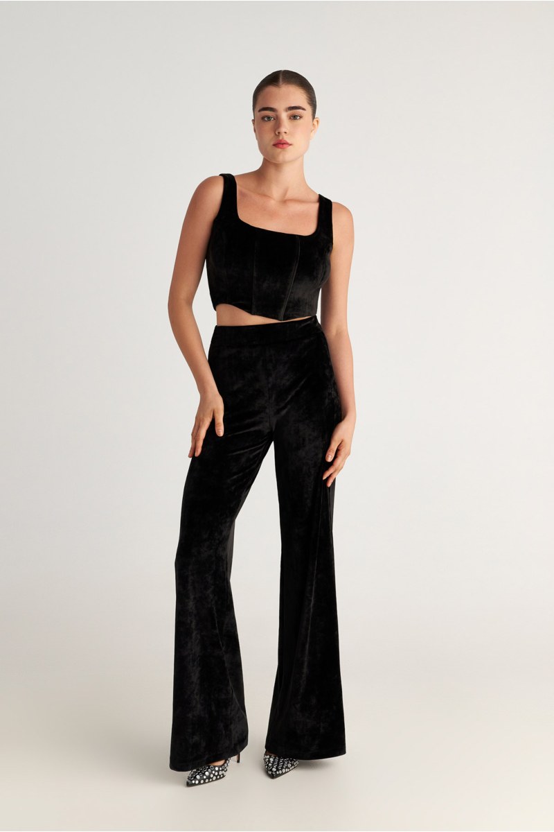 CORSET-INSPIRED SUPER SOFT VELOUR CROPPED TOP-25838174-110