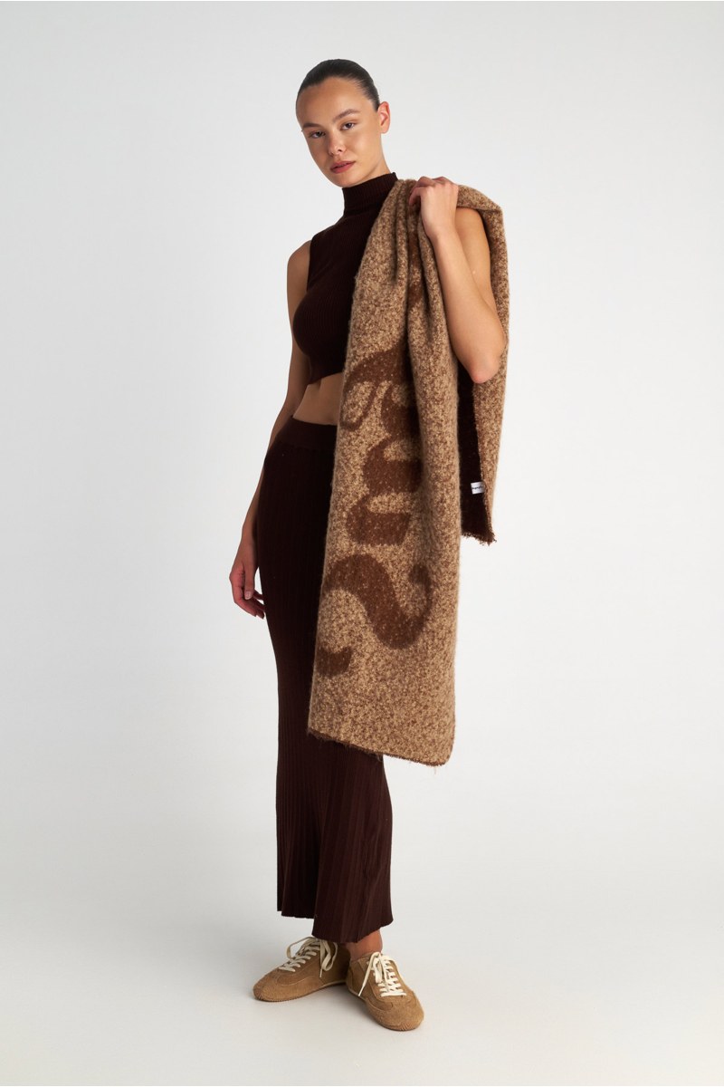 KNITTED SCARF-25839030-301