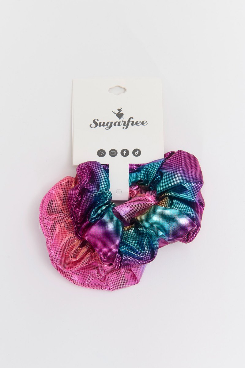 ΣΕΤ 2 ΛΑΣΤΙΧΑΚΙΑ ΜΑΛΛΙΩΝ SCRUNCHIES ΣΕ ΓΥΑΛΙΣΤΕΡΗ ΥΦΗ-25839039-999