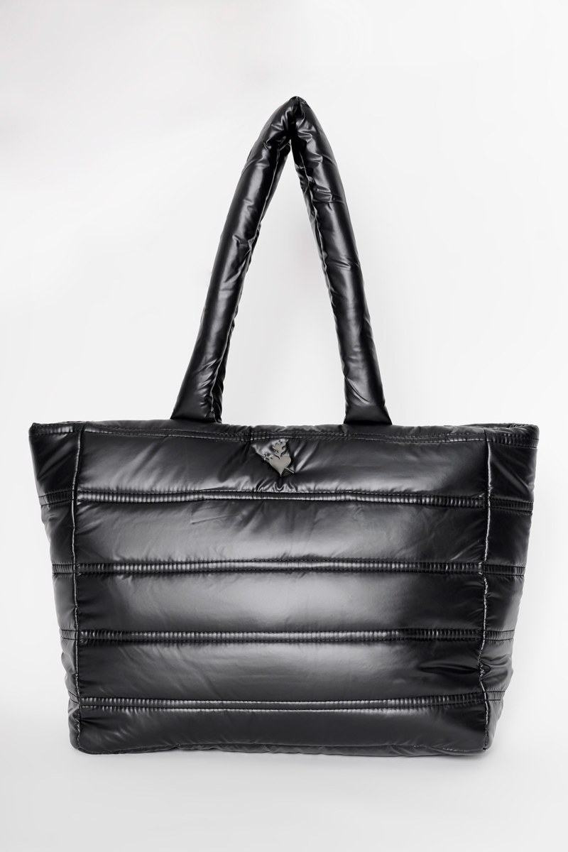 QUILTED METALIZED ΤΟΤΕ BAG-25839115-110