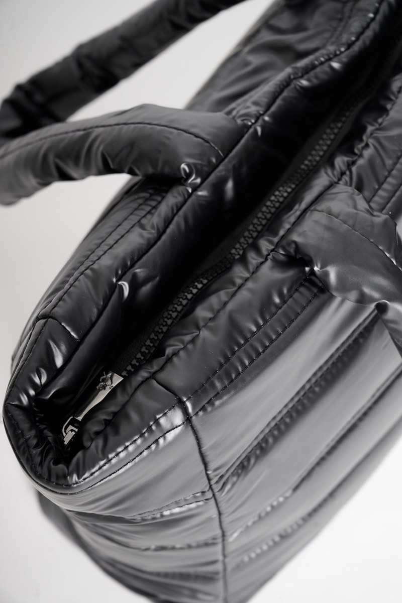 QUILTED METALIZED ΤΟΤΕ BAG-25839115-110