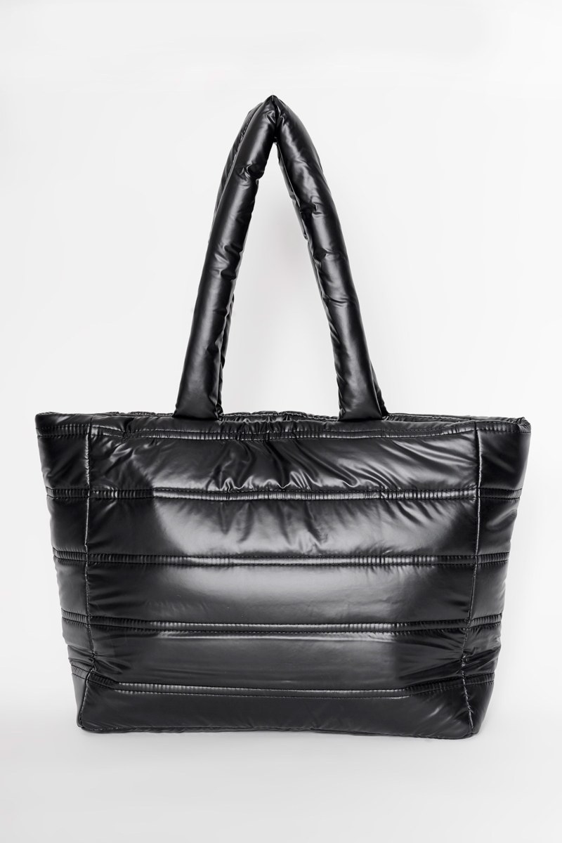 QUILTED METALIZED ΤΟΤΕ BAG-25839115-110