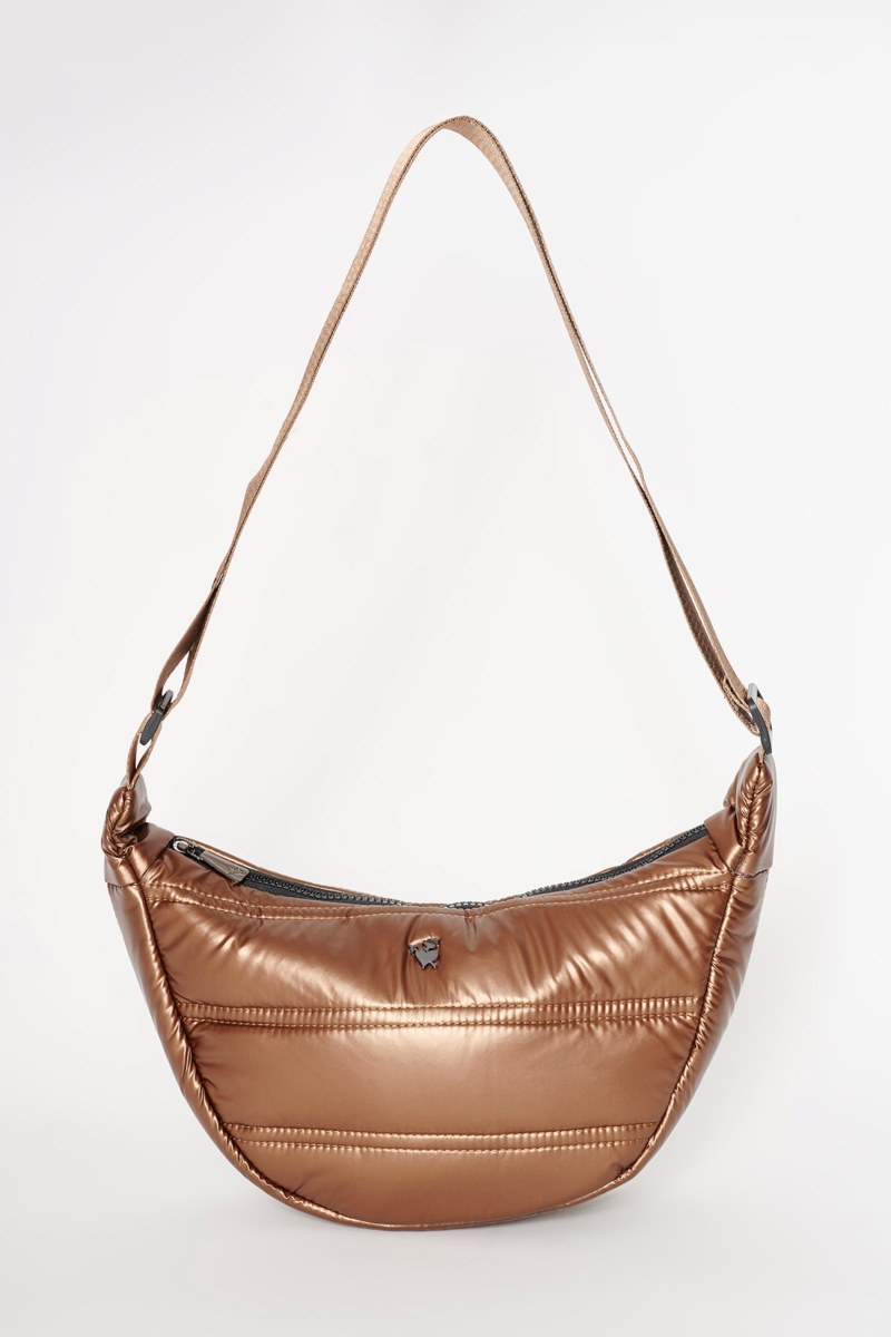 QUILTED METALIZED SHOULDER BAG-25839117-332