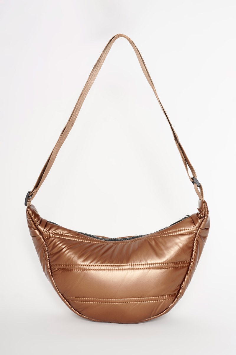 QUILTED METALIZED SHOULDER BAG-25839117-332