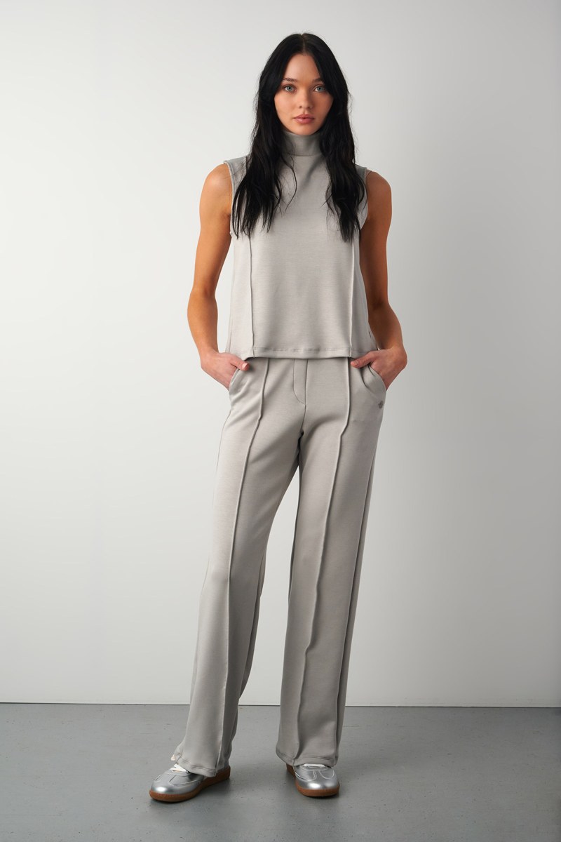 SOFT LIGHT TOUCH HIGH WAISTED PANTS WITH OUTER SEAM-25841009-200