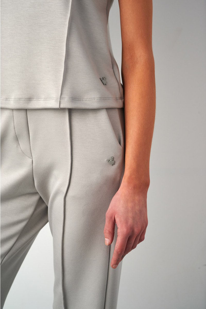 SOFT LIGHT TOUCH HIGH WAISTED PANTS WITH OUTER SEAM-25841009-200