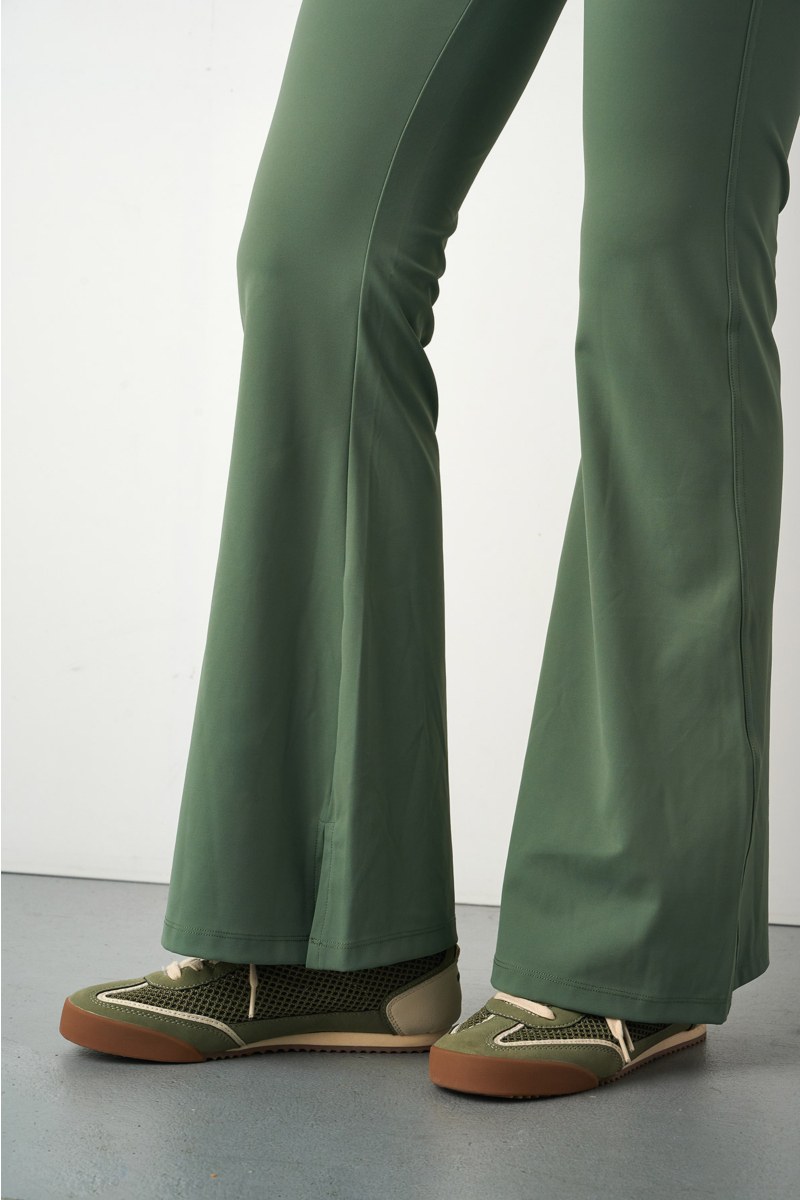 HIGH WAIST FLARED SPORTS LEGGINGS/PANTS-25841056-525