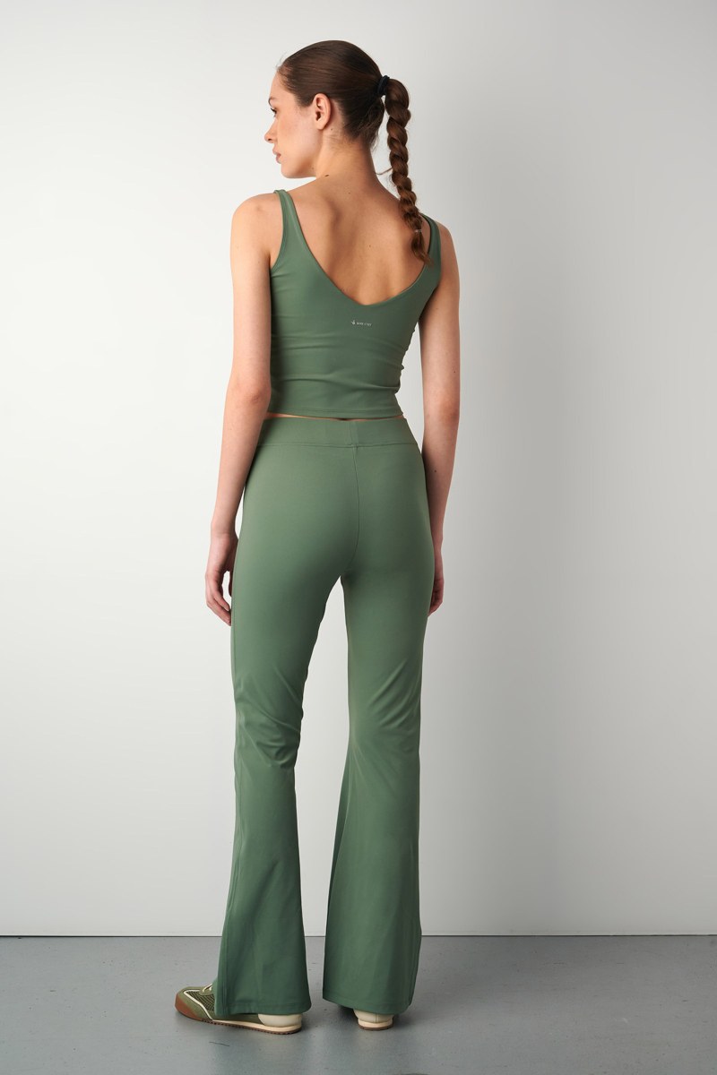 HIGH WAIST FLARED SPORTS LEGGINGS/PANTS-25841056-525