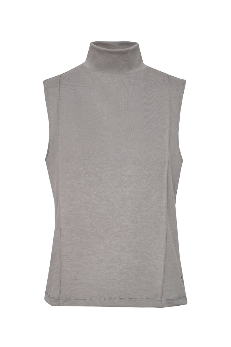 SOFT LIGHT TOUCH SLEEVELESS TURTLENECK TOP-25842009-200