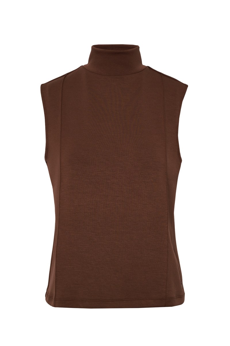 SOFT LIGHT TOUCH SLEEVELESS TURTLENECK TOP-25842009-970