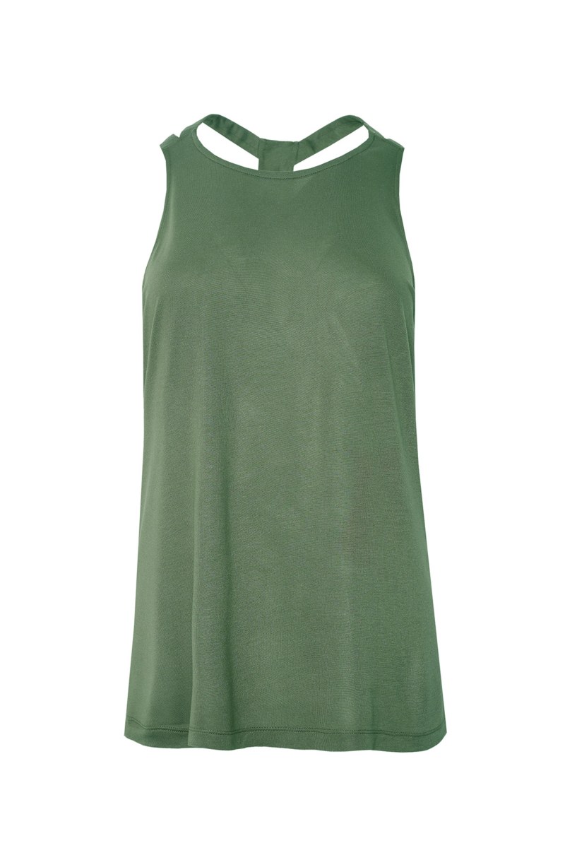 SPORTS SLEEVELESS TOP WITH STRAPPY CROSSED BACK-25842021-525